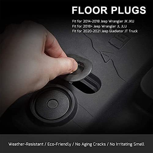 Gdcreestar Floor Plugs for Jeep Wrangler Floor Rubber Plug Floor Pan