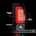 Auto Dynasty Compatible with Silverado/Sierra Fleetside Pair of 3D LED Bar Tail Brake Lights (Black Housing Smoked Lens)
