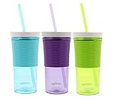 Contigo 18oz Shake & Go Tumblers, 3 pack (Ocean, Lilac, Citron)