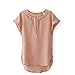 FUNOC® Women's Blouse Casual Short Sleeve Chiffon Blouse Shirt T-shirt Summer Tops