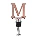 Miicol Wine Stopper, Prosecco Stopper, Wine Bottle Stopper, Personalised Champagne Stopper, Rose Gold Wine Accessories, Wine Lovers Gift, Monogram Gift, Letter M