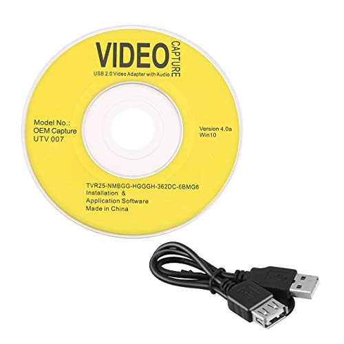 Liobaba Portable USB 2.0 Easycap Video Audio Capture Card Adapter VHS DC60 DVD Converter Composite RCA Blue