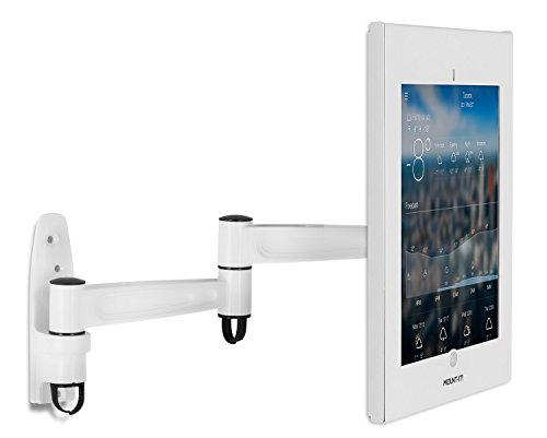 Mount-It! Articulating Tablet Holder Wall Mount iPad POS Kiosk, Anti-Theft, Anti-Tamper, Lockable Enclosure