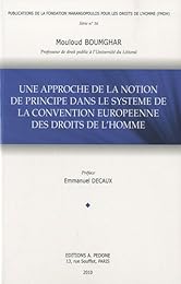 Une  approche de la notion de principe dans le système de la Convention européenne des droits de l'homme