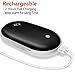 XGUO Rechargeable Hand Warmer Reliable Double-Side Heating Pocket Hand Warmers Electric Handwarmers 5200mAh Portable USB PowerBank Best Gift for Lover Family Women Mom Father in Winter (Black)