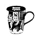 Vandor 92062 Audrey Hepburn Breakfast at Tiffany's 12 oz Ceramic Mug, Black and White