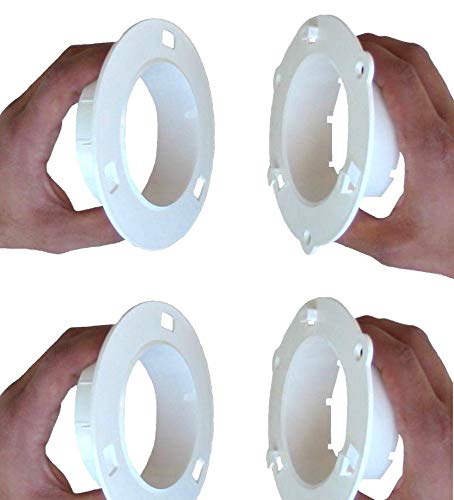 Photo 1 of WHITE DRYER DUCT TO WALL CONNECTOR QUICK CONNECT FOR DRYER VENT FOR 4" TUBES(2 Pack)