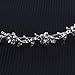 ULTNICE Wedding Women's Crystal Bridal Flower and Leaves Crown Headband Tiara Headdress