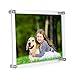 Meetu Acrylic 8.5x11 Frame -Inner 8x10 Picture Frame -Wall Mount Photo Frame to Use As Family Picture Frame, Baby Photo Frame, Document Frame, Art Frames -Make a Supper Clear Floating Look