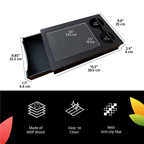 Sofa Arm Table, Arm Rest Table Holder for Sofa, Serving Trays for