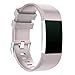 For Fitbit Charge 2 Bands, New Bracelet Strap Replacement Band Wristband with Secure Silicone Fasteners Metal Clasps for Fitbit Charge 2 (No Tracker) (3PCS,002, 5.5 - 8.1 Inches wrist)
