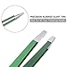 Sunmore Slant Tweezers,Precision Eyebrow Stainless Steel Slant Tip Tweezer Hollowed (Green)