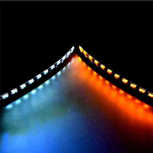MotorFansClub Daytime Running Lights White LED DRL for Audi Q7 07-09 Turn Signal - Thumbnail 3