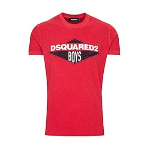 DSQUARED2 Jungen Logo Print T-Shirt rot