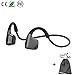 Bone Conduction Headphones Bluetooth Wireless Open Ear Headsets Lightweight Sweatproof Sport Headphones for Jogging Running Driving Cycling Compatible with iPhone Samsung Huawei (Black)