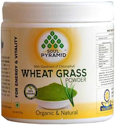 Soul Pyramid Pure Wheat Grass Organic Powder for Healthy and Energetic Body (100gm)
