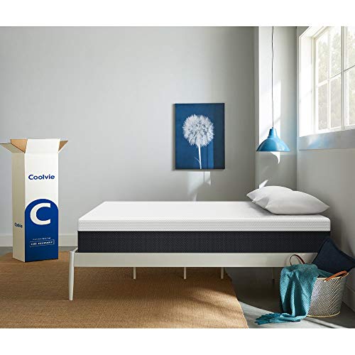 Coolvie Twin XL Mattress 10 Inch, Cool Memory Foam Mattress, Motion