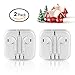 Earphones,2-Pack iPhone Earbuds Earphones with Microphone Headphones with Mic and Ideal for All iPhone 6S/6/Plus/iPhone SE/5S/5C/5, Samsung Galaxy S7/S6/Edge, Google, Nexus 6P/5X, HTC One