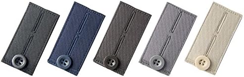 Fabric Pants Extenders (Dress Pants Buttons) - Waist Button Extenders for Slacks, Trousers, Khakis and Pants by Comfy Clothiers