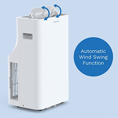 hOmelabs 8,600 BTU Portable Air Conditioner Quiet AC Unit Cools Rooms