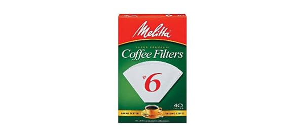 MELITTA INC CONE COFFEE FILTER # 6, 40 CT