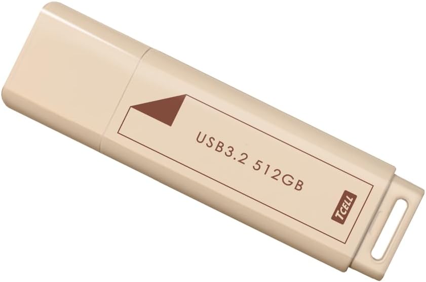 TCELL 512GB USB 3.2 Gen1 Flash Drive Portable Keychain Memory Stick LED