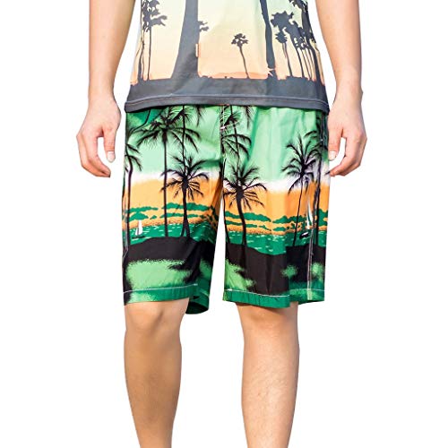 Simayixx Men's Swim Trunks Quick Dry Bathing Pants Beach Holiday Party Swim Shorts Teens Briefs Underwear Trousers 6XL Green