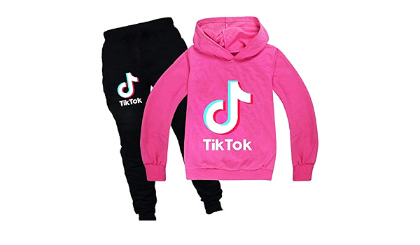 TIK Tok - Conjunto de sudadera con capucha y pantalones (rosa, 150):  Amazon.es: Ropa