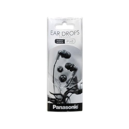 Panasonic RP-HJE120-PPK In-Ear Stereo Earphones, Black Electronics, Headphones, Earbud Headphones