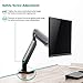 WALI Single LCD Monitor Fully Adjustable Gas Spring Desk Mount Fit 1 Screen VESA up to 35 inch, 33 lbs. Weight Capacity (GSM001XL), Blackthumb 3