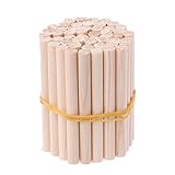 ULKEME 50pcs 4/4-3/4 Violin Sound Post Spruce Wood Part Accessories