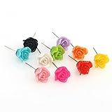 MyMei Fashion Candy Color Resin Rose Cluster Statement Knot Earring Stud 12 Pairs