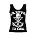 Lookatool® Women Boat Anchor Skull Printing Vest Sleeveless Blouse Tank Tops