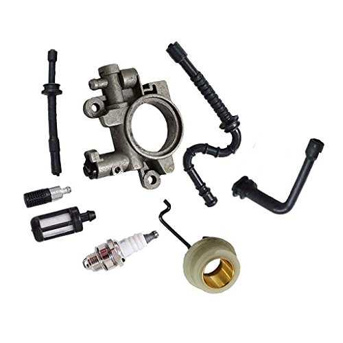 HURI Oil Pump Worm Gear Spring Fuel Filter for Stihl MS290 MS310 MS390 029 039 Chainsaw Replace 1127 640 3204
