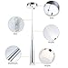 Modern Kitchen Island Pendant Lighting, Adjustable LED Cone Pendant Light with Silver Plating Chrome Finish Acrylic Shade for Dining Rooms 7W, Warm White 3000K Upgraded Version 1 Pack