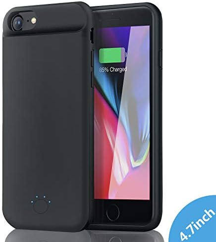 Charger Battery Case Slim for iPhone8 iphone7 iphone6[5000mAh] Portable Rechargeable Charging Case External Battery Pack for iPhone 8/7/6s/6 Protective Charger Case Apple Battery Power Bank (4.7 Inch)