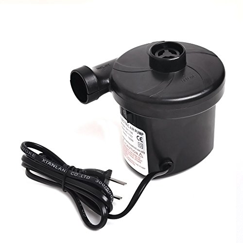 CISNO Electric Air Pump for Inflatables Air Mattress Toys Bed Lake Floats Rafts Pool Quick-Fill Portable Inflator/Deflator with 3 Nozzles 110V/150W - Thumbnail 2