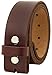 Falari Replacement Genuine Leather Belt Strap Without Buckle Snap on Strap 1.5