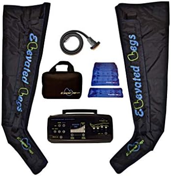 Elevated Legs Athlete Recovery Boot System for Air Compression Massage with Leg Sleeves, Hot/Cold Gel Liners, Air Pump, Storage Backpack – Improve Circulation and Recover Quickly (Small)