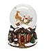 Lightahead® Musical Santa Water Snow Globe Playing a Tune & Rotating for Christmas in PolyResin 80MM (Santa on Sledge)