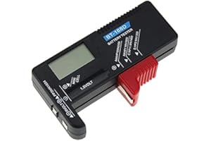 BT-168D Digital Battery Tester Volt Checker 9 V Tester, Rechargeable AAA 1.5 V Button Cell AAA AA CD Universal Battery Test C