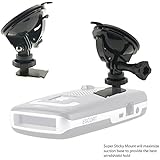 Super Suction Sticky Windshield Suction Cup Mount for Escort MAX / MAX2 MAX 2 MAX II / MAX 360 MAX360 Radar Detector