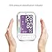 1byone Upper Arm Digital Blood Pressure Monitor Blood Pressure Cuff with Easy-to-Read Backlit LCD, Blood Pressure Machine One Size Fits All Cuff, Sphygmomanometer Nylon Storage Case, White