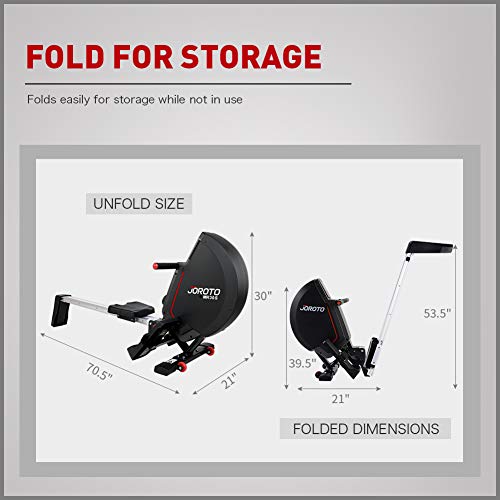 JOROTO Rowing Machine Rower Equipment - Folding Magnetic Exercise Rower Rowing Machine for Home Use