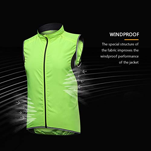 Mannen Fietsen Vest Mouwloos Waterdicht Winddicht MTB Gilet Met Reflecterende Strip (Kleur: Paars, Maat: Large) - Afbeelding 6