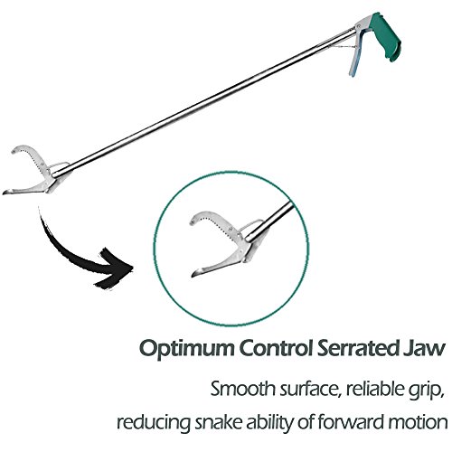 IC ICLOVER 47 Inch Snake Tong +39 Inch Snake Hook, 47 Inch Heavy Duty Professional Grabber &39 Inch Collapsible Snake Hook, Best Tool Set for Moving Rattle Snake Corn Snake Kingsnakes Lizard Reptiles