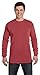Comfort Colors Ringspun Garment-Dyed Long-Sleeve T-Shirt, XL, CRIMSON