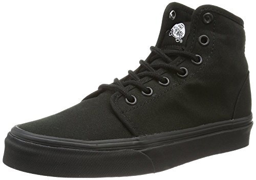 Vans Unisex 106 Hi Black/Black Skate Shoe (3.5 M US Men)