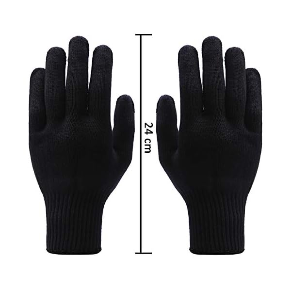 Aneco 4 Pieces Heat Resistant Gloves Hair Styling Gloves for Hair Styling Curling Iron and Curling Wand, Fit Most Hand…