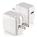 Noubco 3.2 ft Apple USB Lightning Power Cord Cable with 12W Wall Charger for Apple iPad Air iPhone 5, 5C, 5S, 6, 6 Plus, White (OEM version)